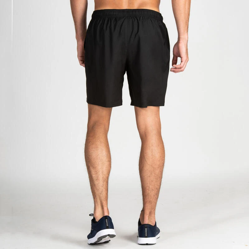 Short Fitness Pantalón Corto Chándal Hombre Domyos FST 100 Negro 4 Short Fitness Pantalón Corto Chándal Hombre Domyos FST 100 Negro - Imagen 2