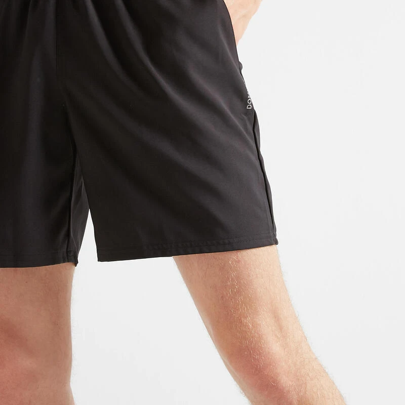 Short Fitness Pantalón Corto Chándal Hombre Domyos FST 100 Negro 7 Short Fitness Pantalón Corto Chándal Hombre Domyos FST 100 Negro - Imagen 5