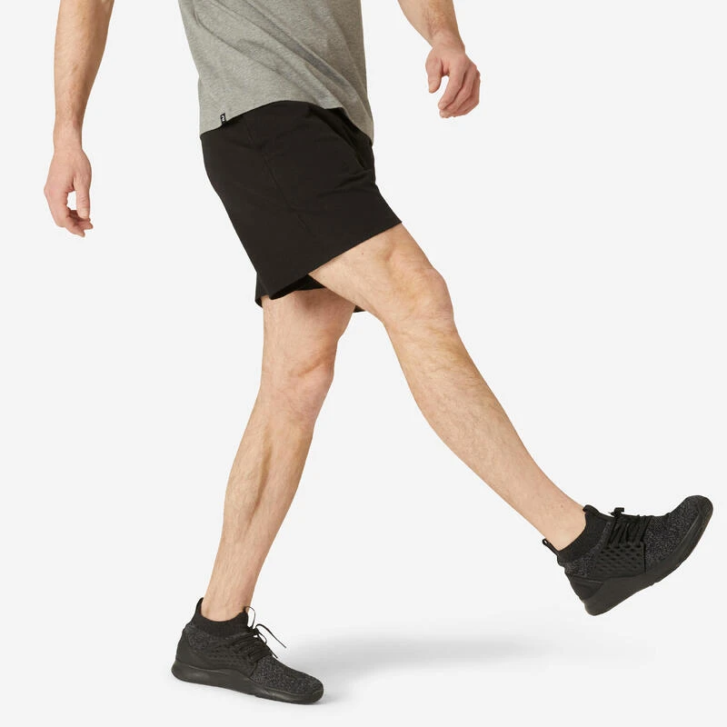 Short Fitness Pantalón Corto Chándal Regular Hombre Domyos Gris Oscuro 8 Short Fitness Pantalón Corto Chándal Regular Hombre Domyos Gris Oscuro - Imagen 6