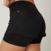 Short Mallas Cortas Fitness 2 En 1 Mujer Nyamba 900 Negro -Fit Tienda short mallas cortas fitness 2 en 1 mujer nyamba 900 negro
