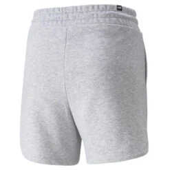 Shorts Mujer PUMA Essentials High Waist Gris -Fit Tienda shorts mujer puma essentials high waist gris 4