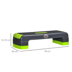 Step De Aeróbic Altura Ajustable 10/15/20 Cm HOMCOM 78x28x20 Cm Verde 7 Step De Aeróbic Altura Ajustable 10/15/20 Cm HOMCOM 78x28x20 Cm Verde -Fit Tienda step de aerobic altura ajustable 101520 cm homcom 78x28x20 cm verde 2
