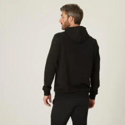 Sudadera Chaqueta Fitness Con Capucha Hombre Domyos 100 Negro 9 Sudadera Chaqueta Fitness Con Capucha Hombre Domyos 100 Negro -Fit Tienda sudadera chaqueta fitness con capucha hombre domyos 100 negro 2