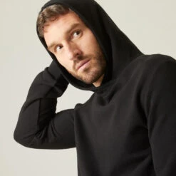 Sudadera Chaqueta Fitness Con Capucha Hombre Domyos 100 Negro 11 Sudadera Chaqueta Fitness Con Capucha Hombre Domyos 100 Negro -Fit Tienda sudadera chaqueta fitness con capucha hombre domyos 100 negro 4