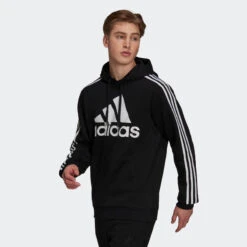 ADIDAS Sudadera Con Capucha Essentials Fleece Logo 3 Bandas -Fit Tienda sudadera con capucha essentials fleece logo 3 bandas 2