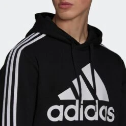 ADIDAS Sudadera Con Capucha Essentials Fleece Logo 3 Bandas -Fit Tienda sudadera con capucha essentials fleece logo 3 bandas 4