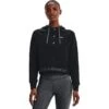 Under Armour Sudadera Con Capucha - Rival Fleece Mesh - Mujeres - (Negro) - Small -Fit Tienda sudadera con capucha rival fleece mesh mujeres negro small