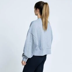 Sudadera De Cuello Redondo De Algodón Barcelona 92 De Mujer TRR Gris -Fit Tienda sudadera de cuello redondo de algodon barcelona 92 de mujer trr gris 2