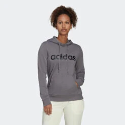 Sudadera Fitness Soft Training Adidas Mujer Gris Capucha
