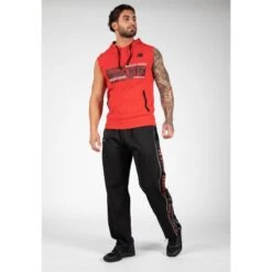 Sudadera Sin Mangas Con Capucha Poliéster Hombre GORILLA WEAR Melbourne Rojo 9 Sudadera Sin Mangas Con Capucha Poliéster Hombre GORILLA WEAR Melbourne Rojo -Fit Tienda sudadera sin mangas con capucha poliester hombre gorilla wear melbourne rojo 2