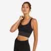 Sujetador Top Largo De Yoga Dinámico Mujer Kimjaly Negro -Fit Tienda sujetador top largo de yoga dinamico mujer kimjaly negro