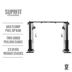 Supfit Hallador Cable Pull Tower- Basement Edition - Negro -Fit Tienda supfit hallador cable pull tower basement edition negro 1