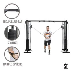 Supfit Hallador Cable Pull Tower- Basement Edition - Negro -Fit Tienda supfit hallador cable pull tower basement edition negro 2