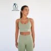 Top Deportivo Fitness Sostenible Poliéster Mujer Fitplanet Seaturtle Verde -Fit Tienda top deportivo fitness sostenible poliester mujer fitplanet seaturtle verde
