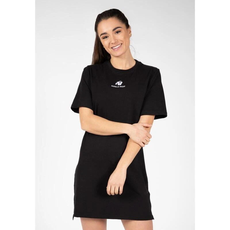 Vestido Manga Corta Mujer GORILLA WEAR Neenah Negro 3 Vestido Manga Corta Mujer GORILLA WEAR Neenah Negro