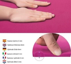 Yoga Mat / Esterilla De Yoga Suave Confort 183 CM / Rosa -Fit Tienda yoga mat esterilla de yoga suave confort 183 cm rosa 2