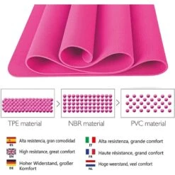 Yoga Mat / Esterilla De Yoga Suave Confort 183 CM / Rosa -Fit Tienda yoga mat esterilla de yoga suave confort 183 cm rosa 3