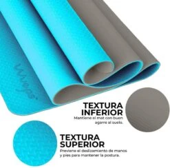Yoga Mat / Esterilla De Yoga Suave Confort Blue Sky Blue 183 CM 12 Yoga Mat / Esterilla De Yoga Suave Confort Blue Sky Blue 183 CM -Fit Tienda yoga mat esterilla de yoga suave confort blue sky blue 183 cm 4