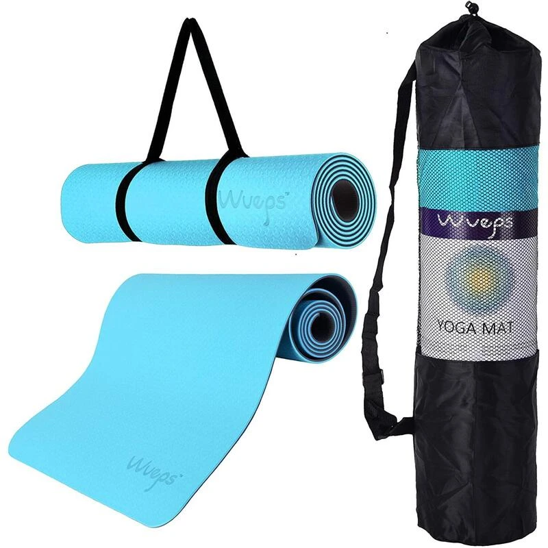 Yoga Mat / Esterilla De Yoga Suave Confort Blue Sky Blue 183 CM 3 Yoga Mat / Esterilla De Yoga Suave Confort Blue Sky Blue 183 CM